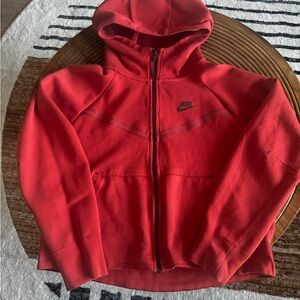 Women's Nike Tech Crimson Zip Up Sweater